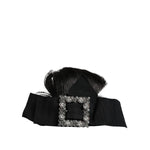 Dolce & Gabbana Black Hair Parrucchiera Crystal Headband Diadem SMY10350