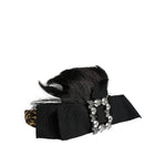 Dolce & Gabbana Black Hair Parrucchiera Crystal Headband Diadem SMY10350