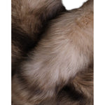 Dolce & Gabbana Brown Frost Fox Fur Neck Warmer Winter Scarf MS7128
