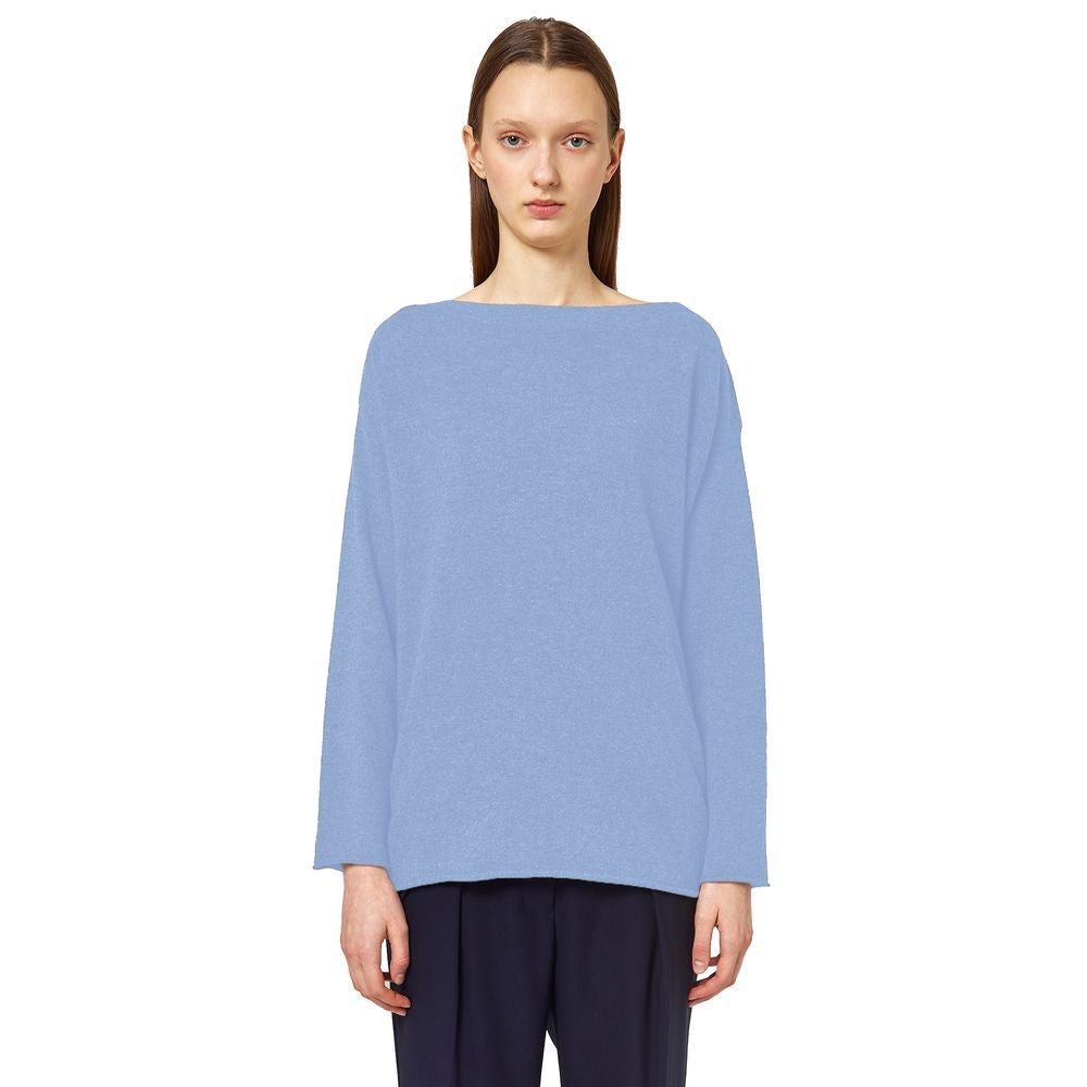 Alpha Studio Light Blue Cashmere Women Sweater AL-13841-IT38|XS
