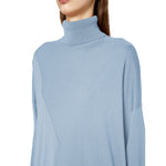 Alpha Studio Light Blue Silk Women Sweater AL-13844-IT38|XS