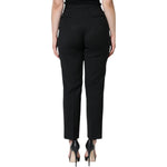 Dolce & Gabbana Black High Waist Tapered Pants PAN75636-46