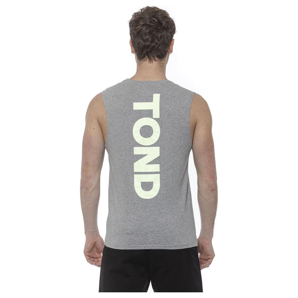 Tond Gray Cotton Men's Tank Top Tond Rosy Brown