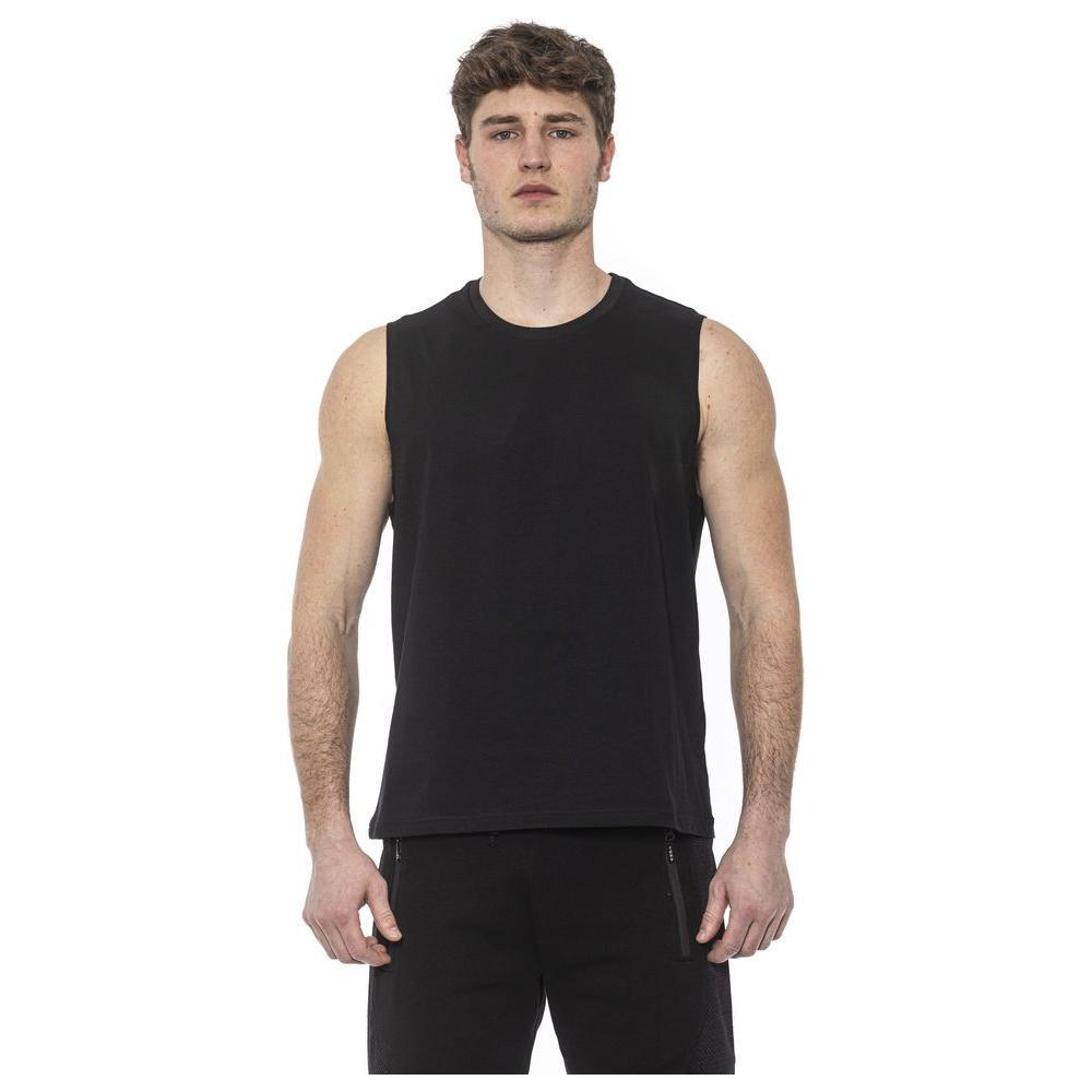 Tond Black Cotton Men Tank Top TO-20046-M