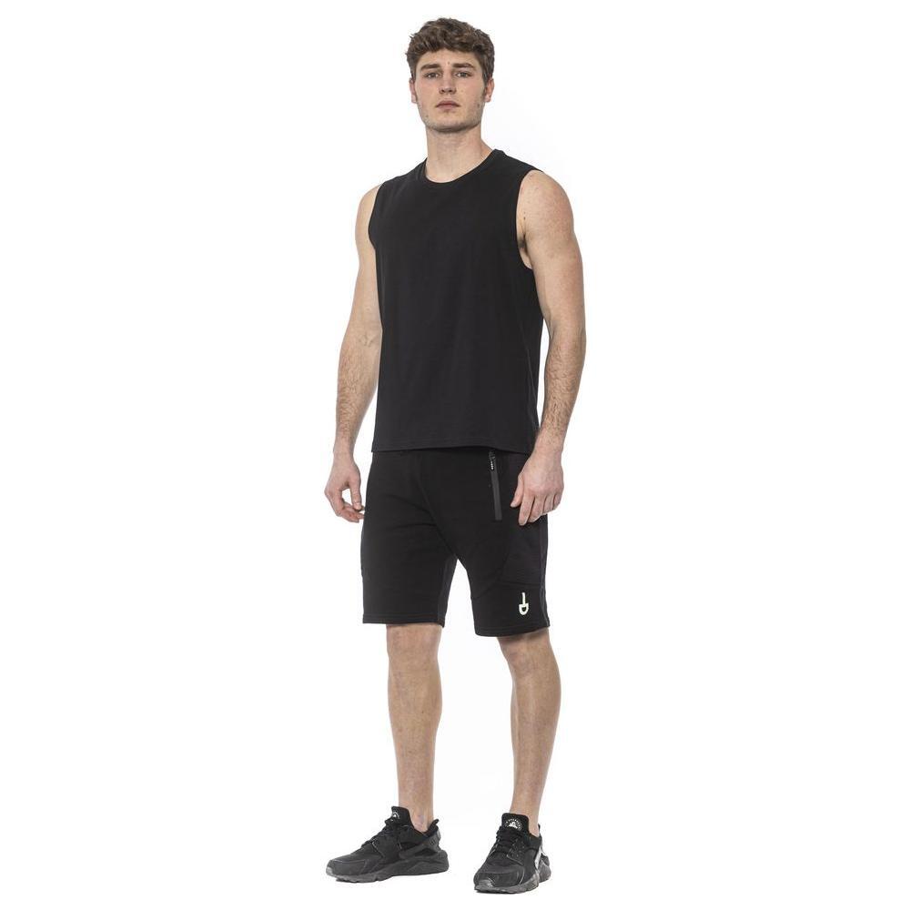 Tond Black Cotton Men Tank Top TO-20046-M