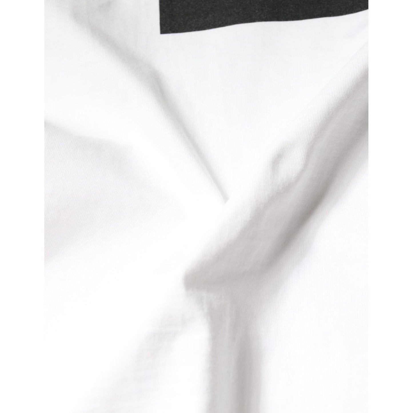 Dolce & Gabbana White Cotton DG Logo Print Casual T-shirt Dolce & Gabbana Lavender