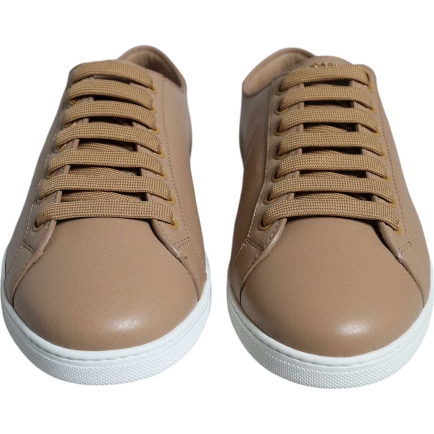 Dolce & Gabbana Brown Low Top Men Saint Tropez Sneakers Shoes Dolce & Gabbana Dim Gray