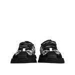 Dolce & Gabbana Black Logo Lace Up Low Top NS1 Sneakers Shoes