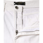 Dolce & Gabbana White Cotton Stretch AUDREY Skinny Jeans PAN75546-46
