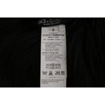 Dolce & Gabbana Black Silver Fox Fur Scarf MS1876-1