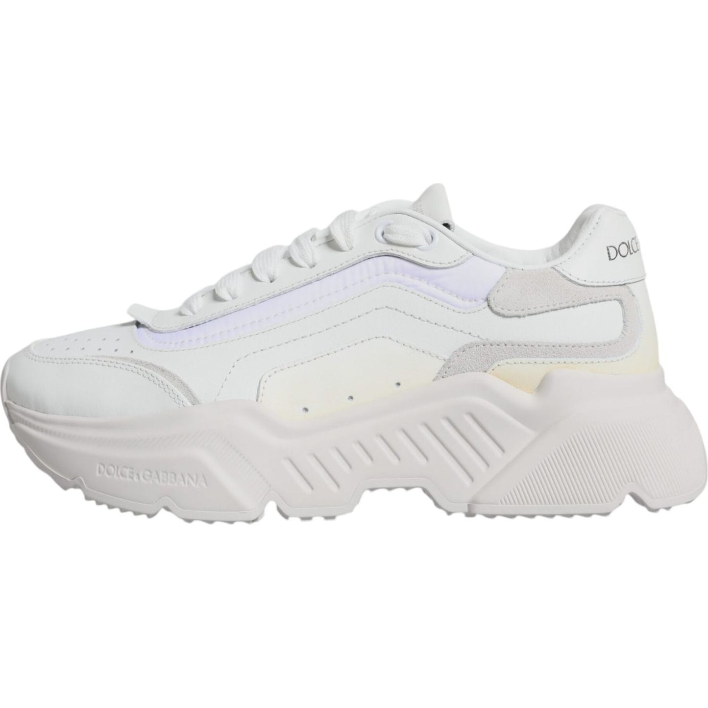 Dolce & Gabbana White Daymaster Low Top Sneakers Shoes Dolce & Gabbana Light Gray
