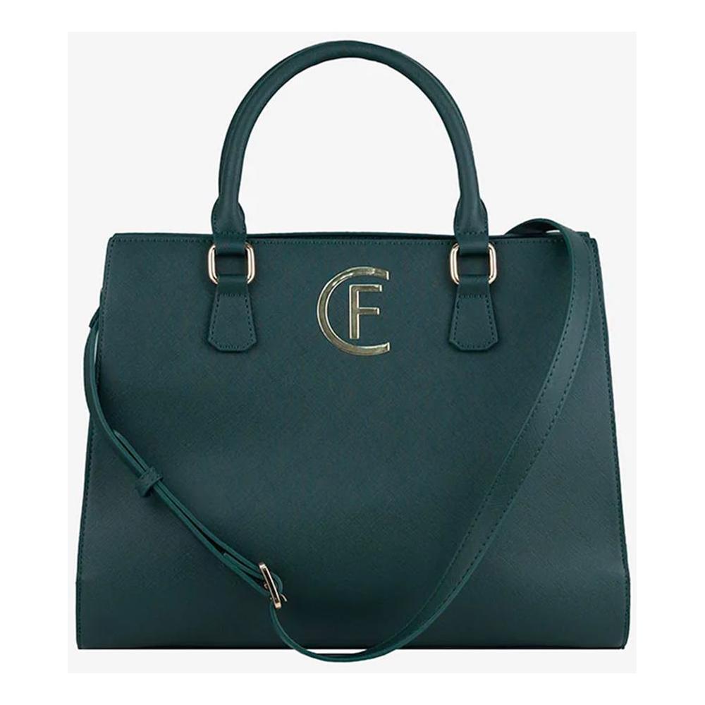CRISTINAEFFE Green Artificial Leather Women Crossbody Bag CREF-14146