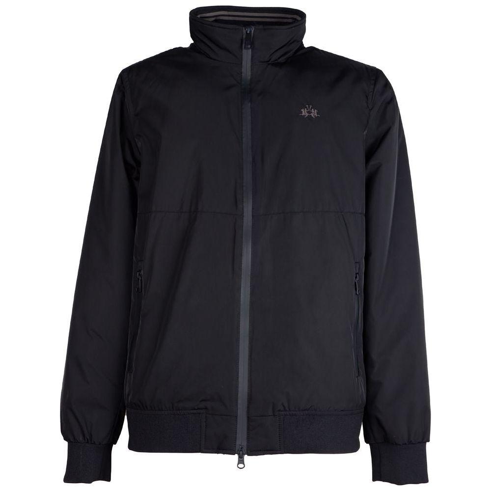 La Martina Black Polyester Jacket La Martina Black