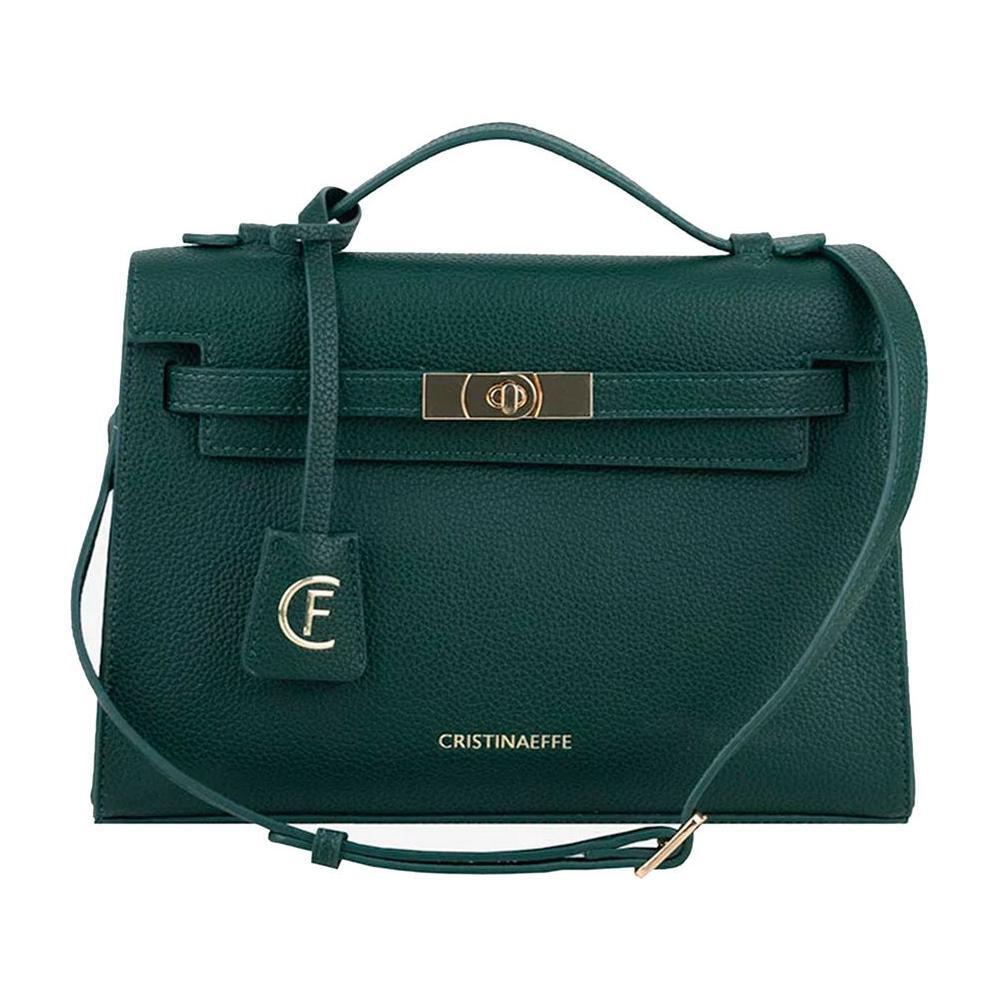 CRISTINAEFFE Green Artificial Leather Women Crossbody Bag CREF-14127