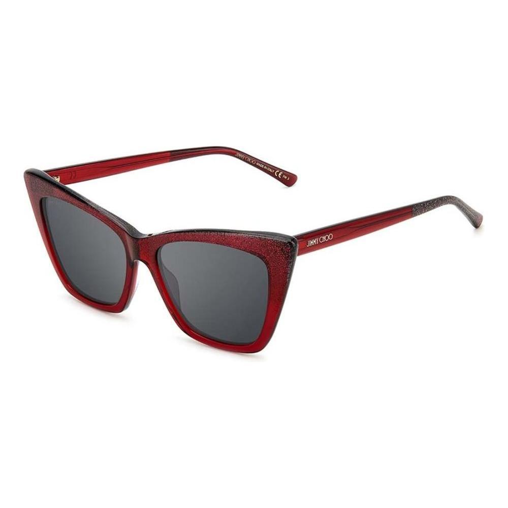 Jimmy Choo Red Acetate Sunglasses JCLUCINESDXLAC