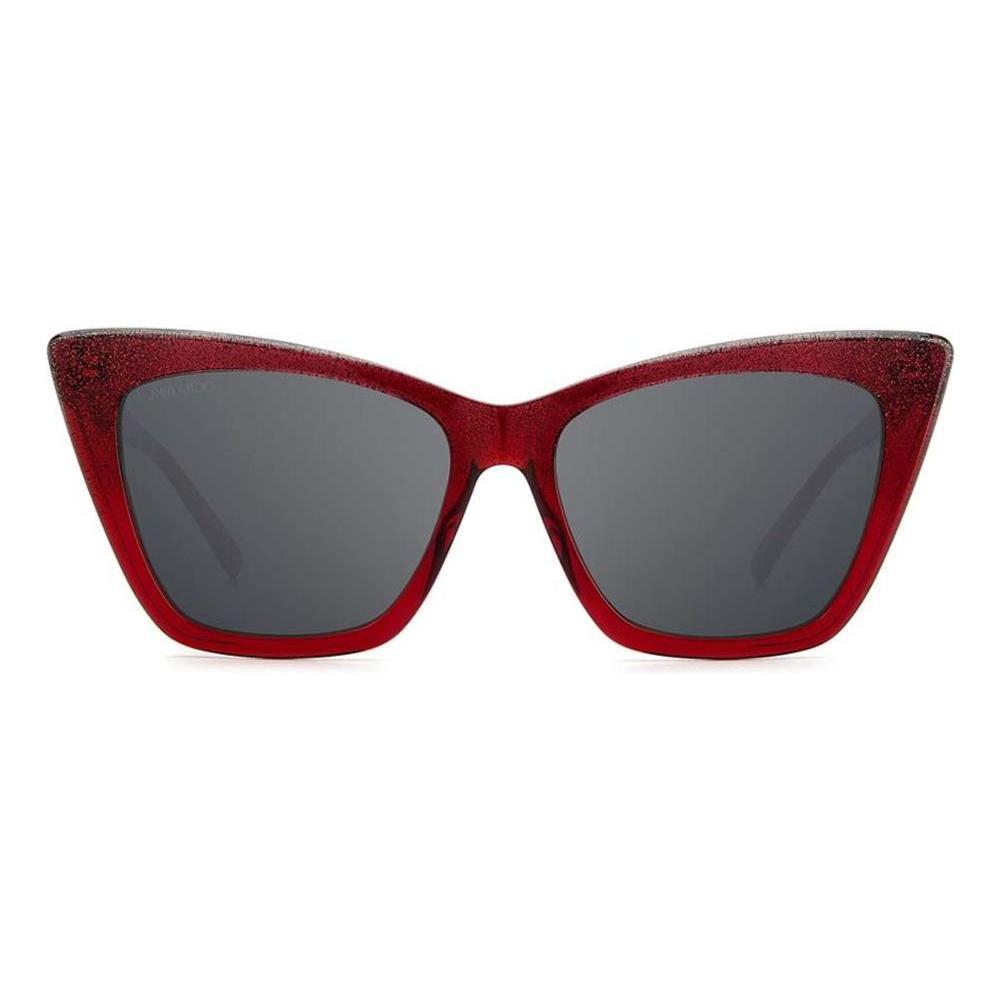 Jimmy Choo Red Acetate Sunglasses JCLUCINESDXLAC