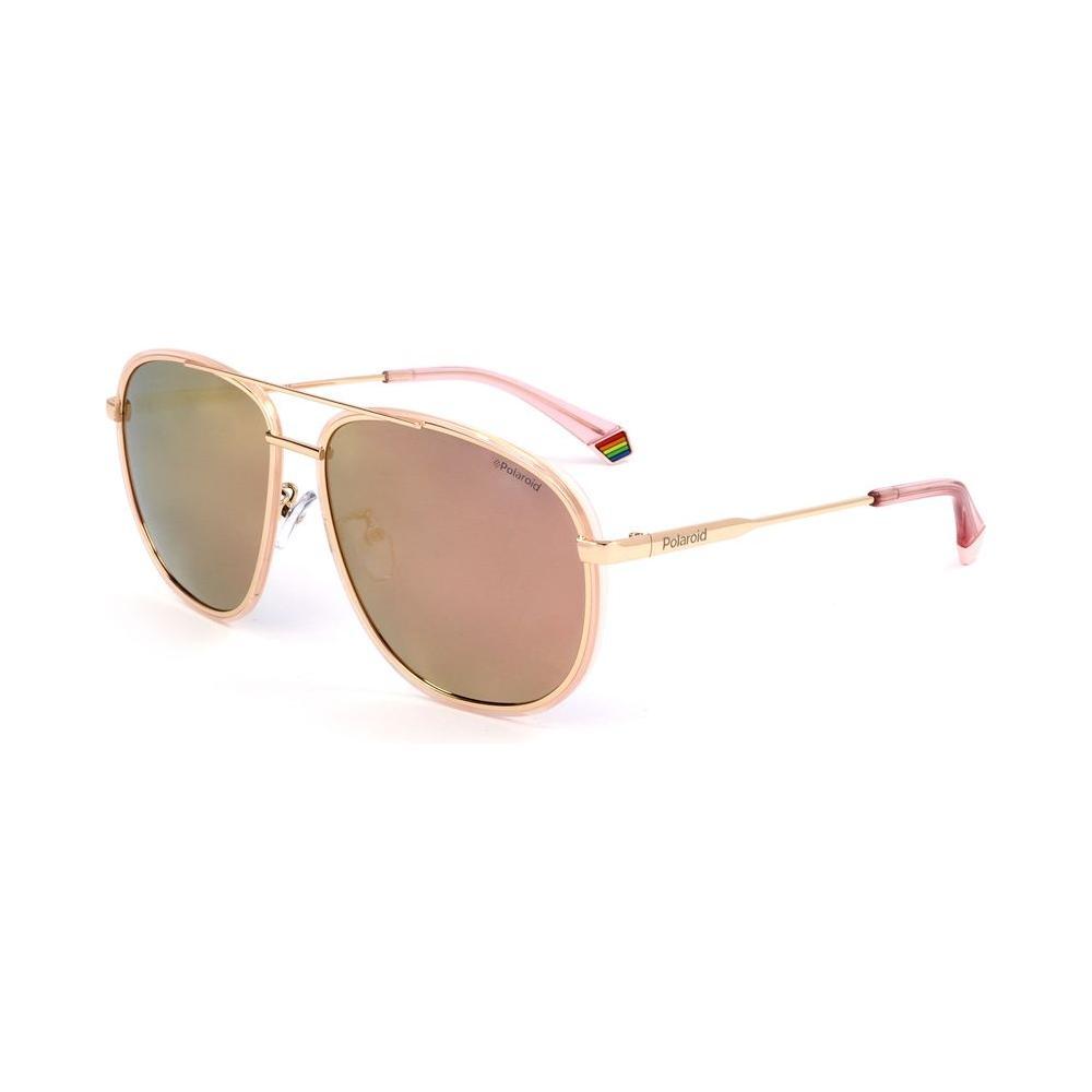 Polaroid Rose Gold Metal Sunglasses