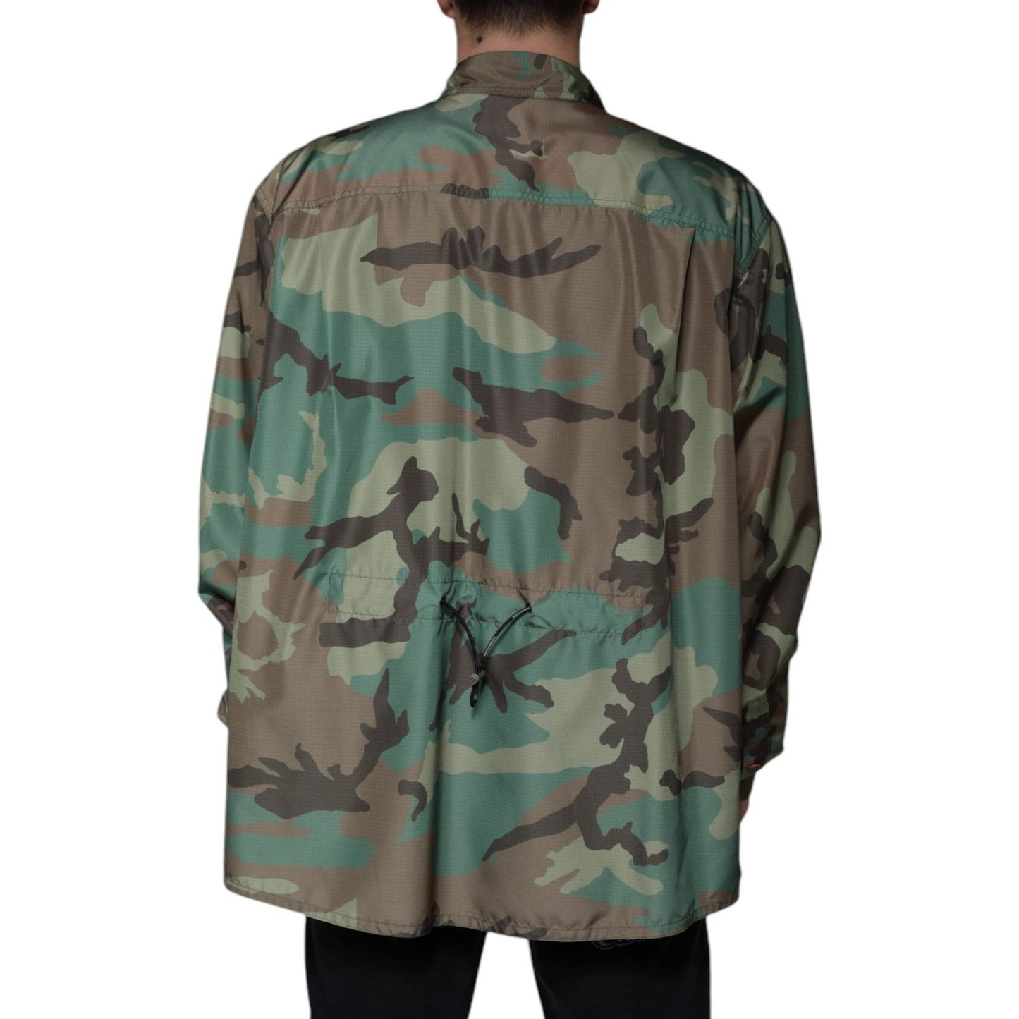 Dolce & Gabbana Multicolor Camouflage Button Down Shirt Dolce & Gabbana Dim Gray