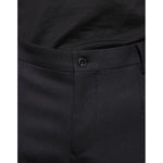Dolce & Gabbana Black Wool Skinny Dress Formal Pants
