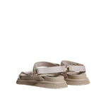 Dolce & Gabbana Beige Nappa Devotion Strap Men Sandals Shoes