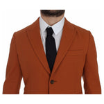 Dolce & Gabbana Orange Cotton Stretch Blazer GTT10104-4