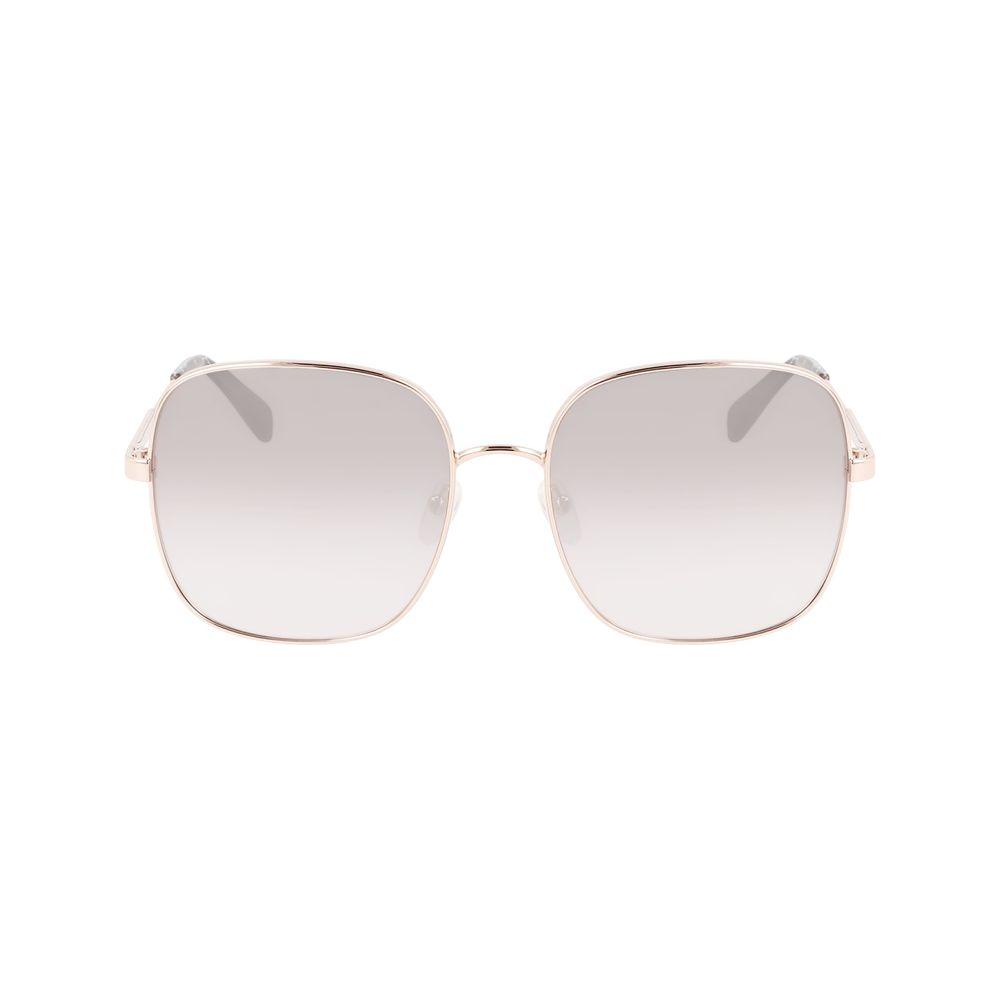 Longchamp Multicolor Metal Sunglasses Longchamp Light Gray