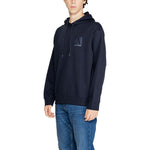 Armani Exchange Blue Cotton Hoody AR-14712600010-IT44 | S
