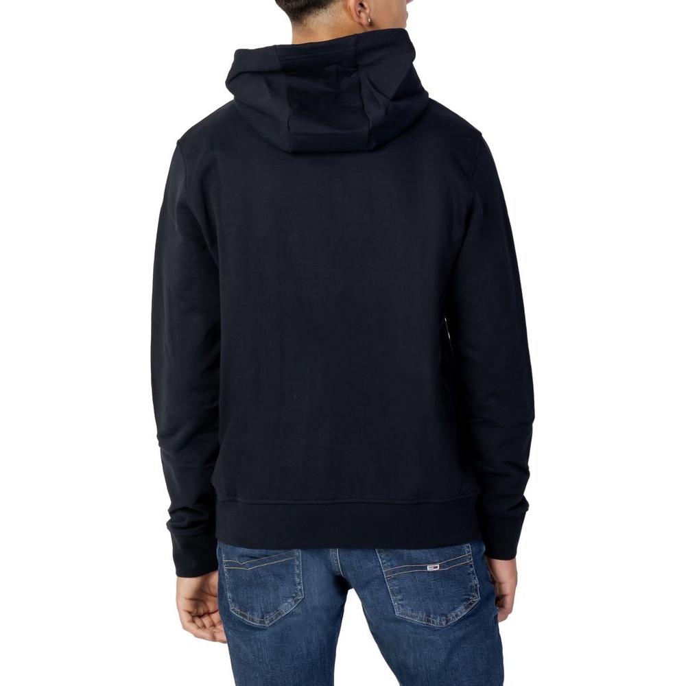 Armani Exchange Blue Cotton Sweater Armani Exchange Black