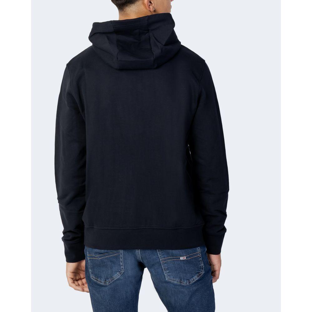 Armani Exchange Blue Cotton Sweater Armani Exchange Black