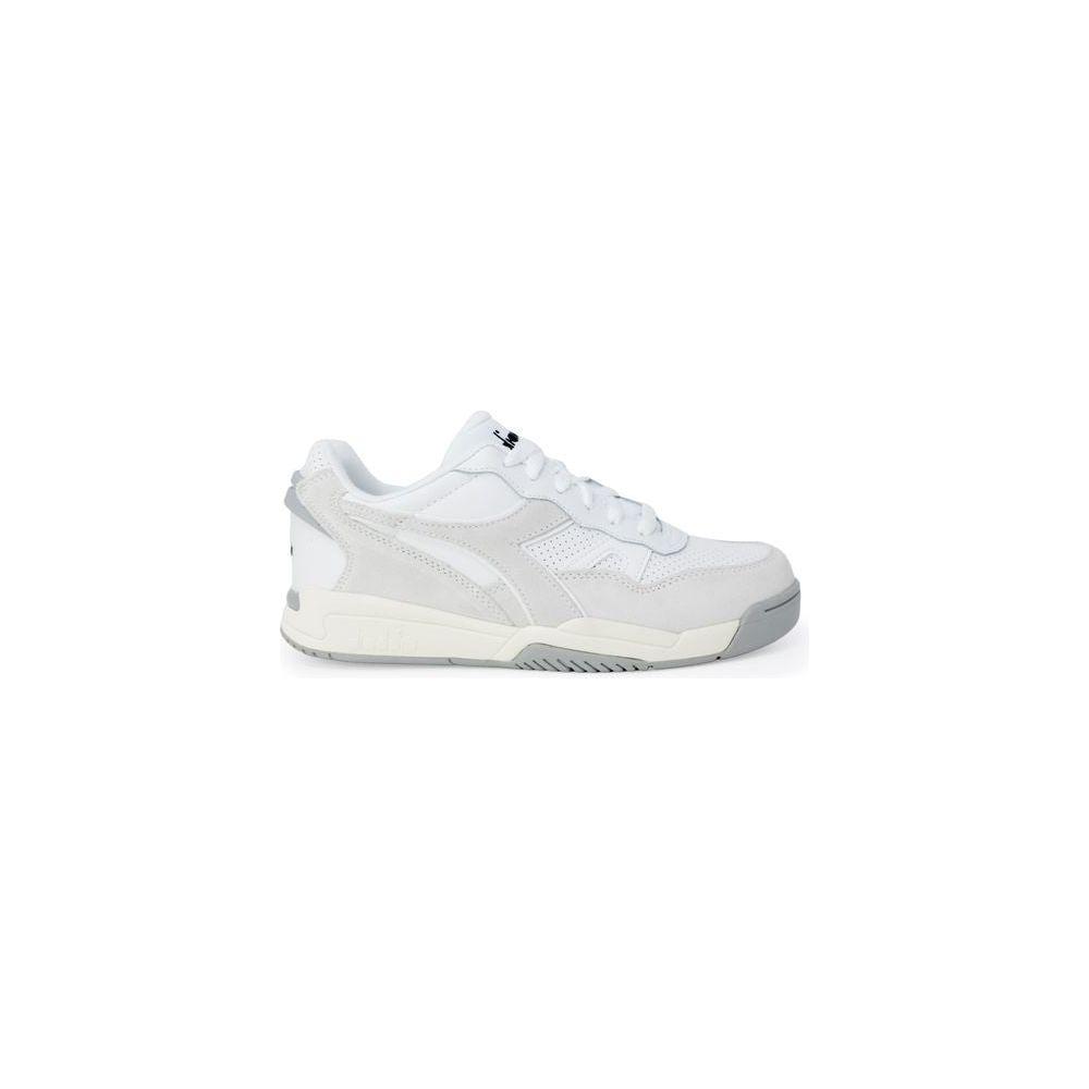 Diadora White Artificial Leather Sneaker Diadora Light Gray