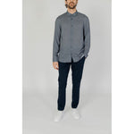 Armani Exchange Gray Viscose Shirt AR-13323400136-IT44 | S