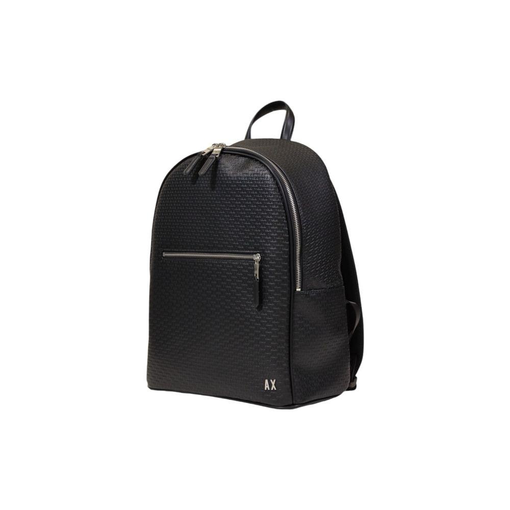 Armani Exchange Black Polyester Backpack Armani Exchange Dark Slate Gray