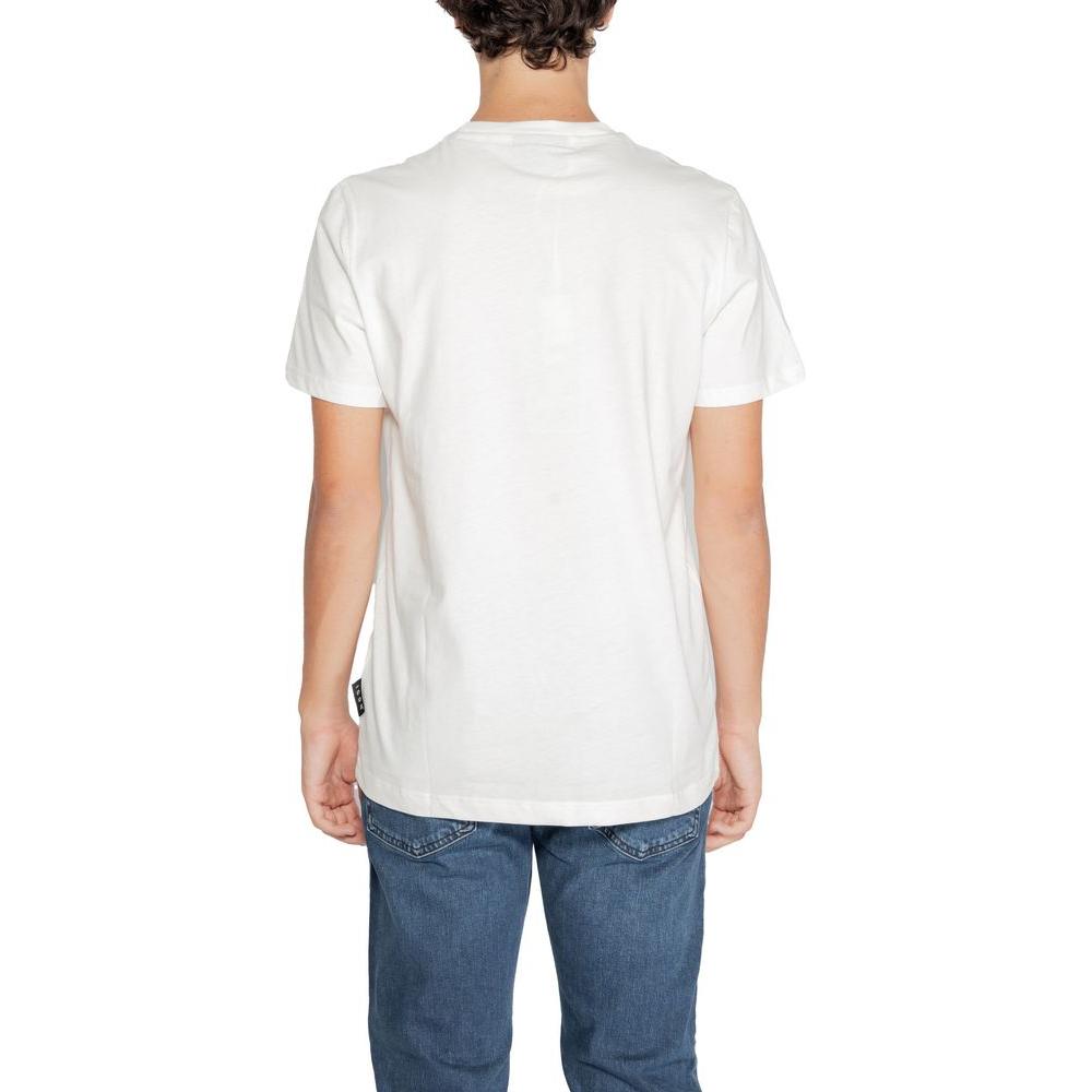 Icon White Cotton T-Shirt Icon Dark Slate Gray