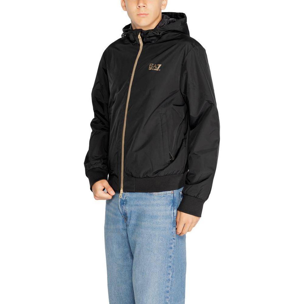 EA7 Emporio Armani Bicolor Polyamide Jacket EA7 Emporio Armani Dark Slate Gray