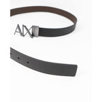 Armani Exchange Black Leather Belt AR-7255600009-100 CM / 40 INCHES