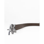 Armani Exchange Black Leather Belt AR-7255600009-100 CM / 40 INCHES