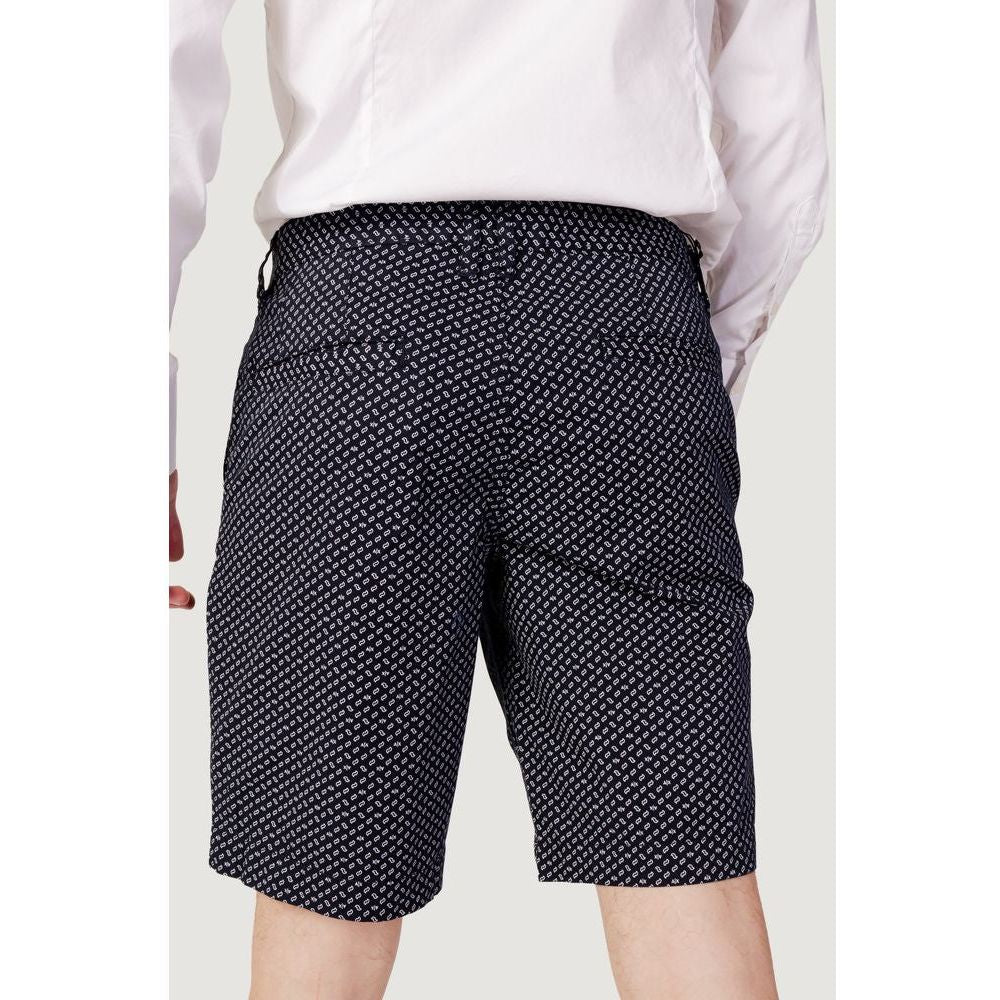 Armani Exchange Blue Cotton Short Armani Exchange Light Gray