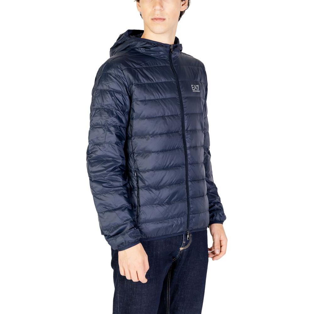 EA7 Emporio Armani Blue Polyamide Jacket EA7 Emporio Armani Dark Slate Gray