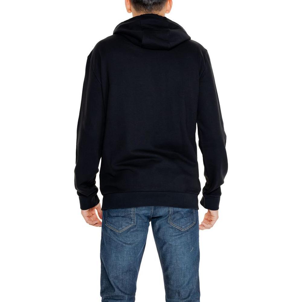 EA7 Emporio Armani Black Cotton Hoody