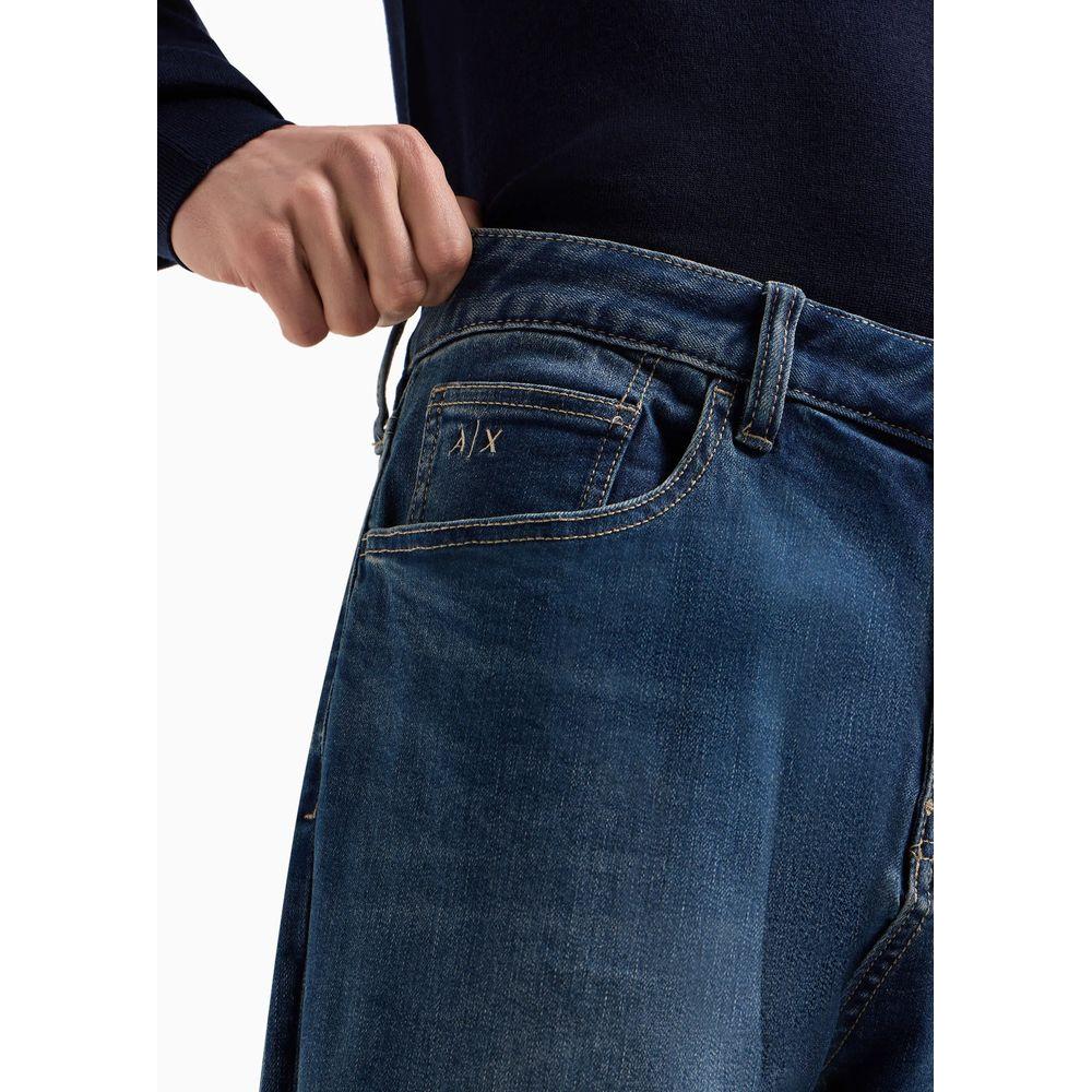 Armani Exchange Blue Cotton Jeans & Pant Armani Exchange Dark Slate Gray
