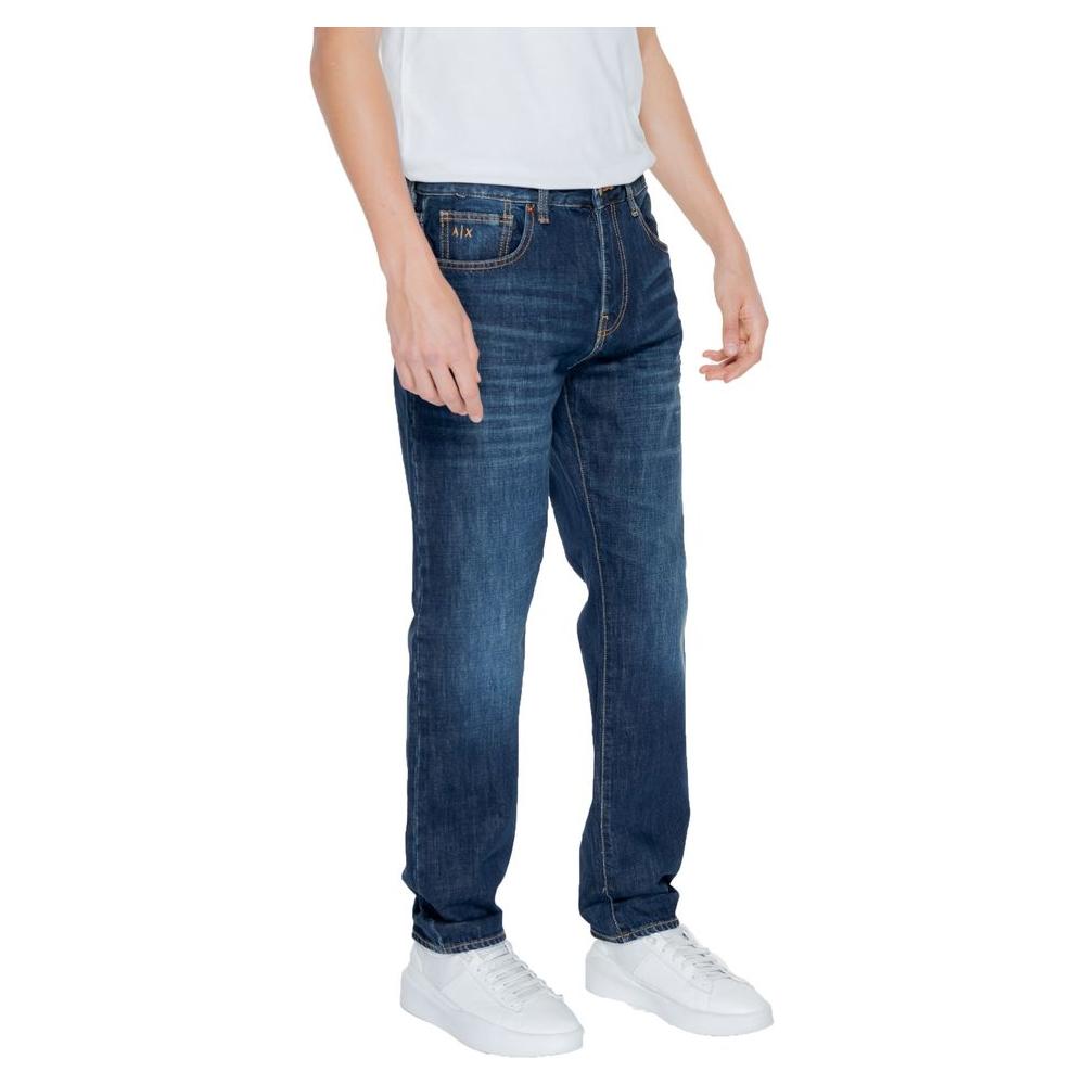 Armani Exchange Blue Cotton Jeans & Pant Armani Exchange Dark Slate Gray