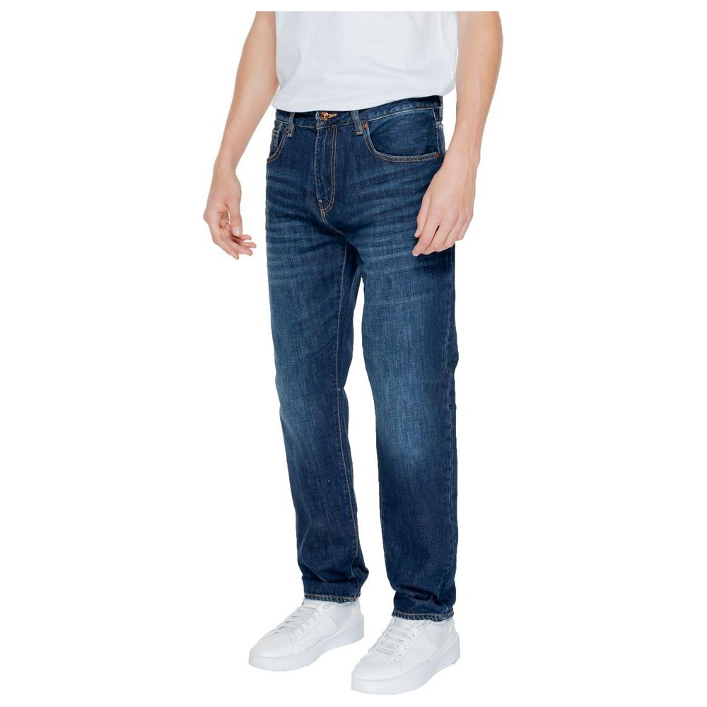 Armani Exchange Blue Cotton Jeans & Pant Armani Exchange Dark Slate Gray