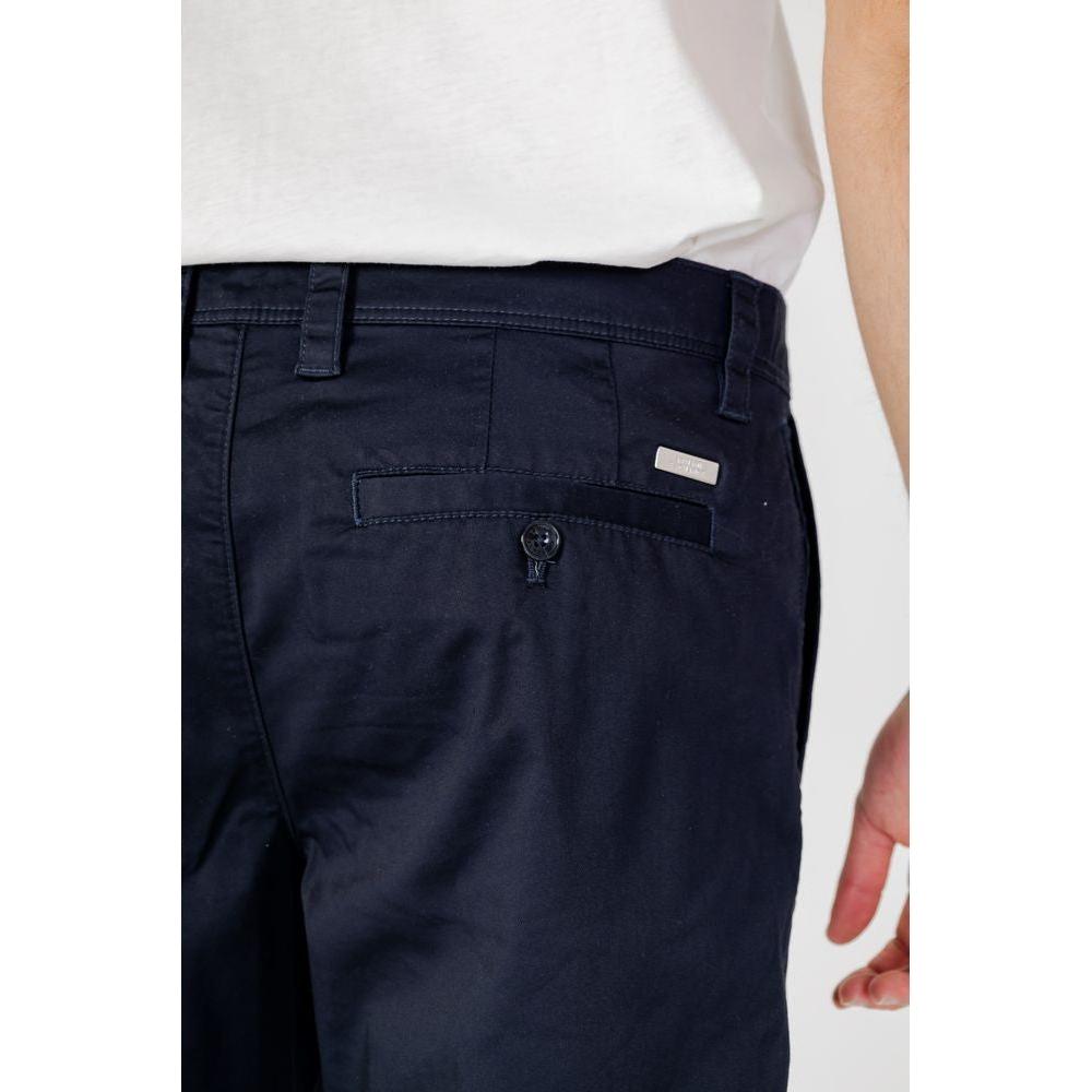 Armani Exchange Blue Cotton Short Armani Exchange Black