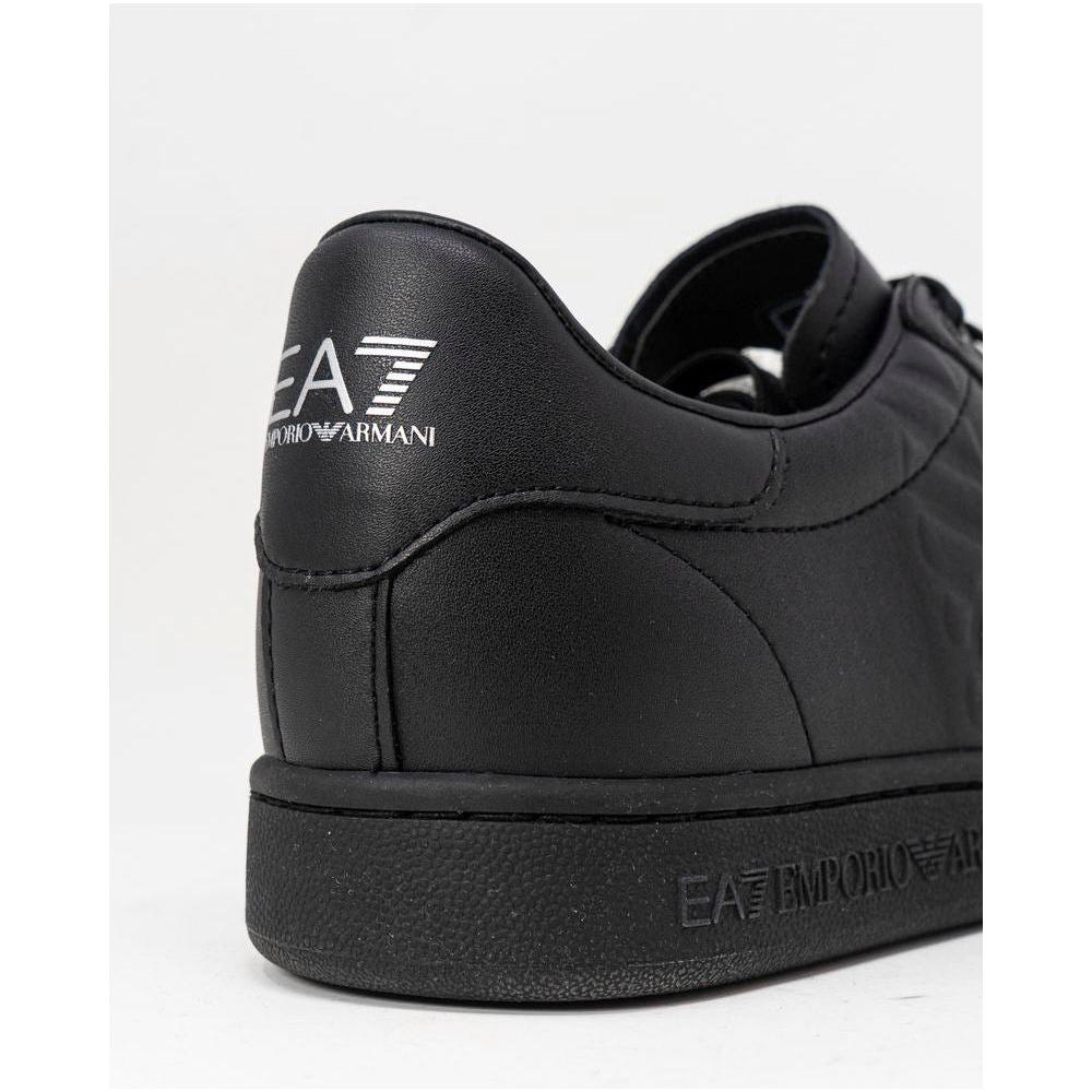 EA7 Emporio Armani Black Polyethylene Sneaker EA7 Emporio Armani Dark Slate Gray