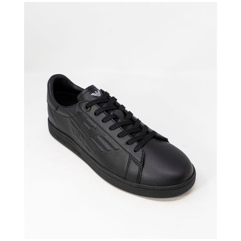 EA7 Emporio Armani Black Polyethylene Sneaker EA7 Emporio Armani Dark Slate Gray