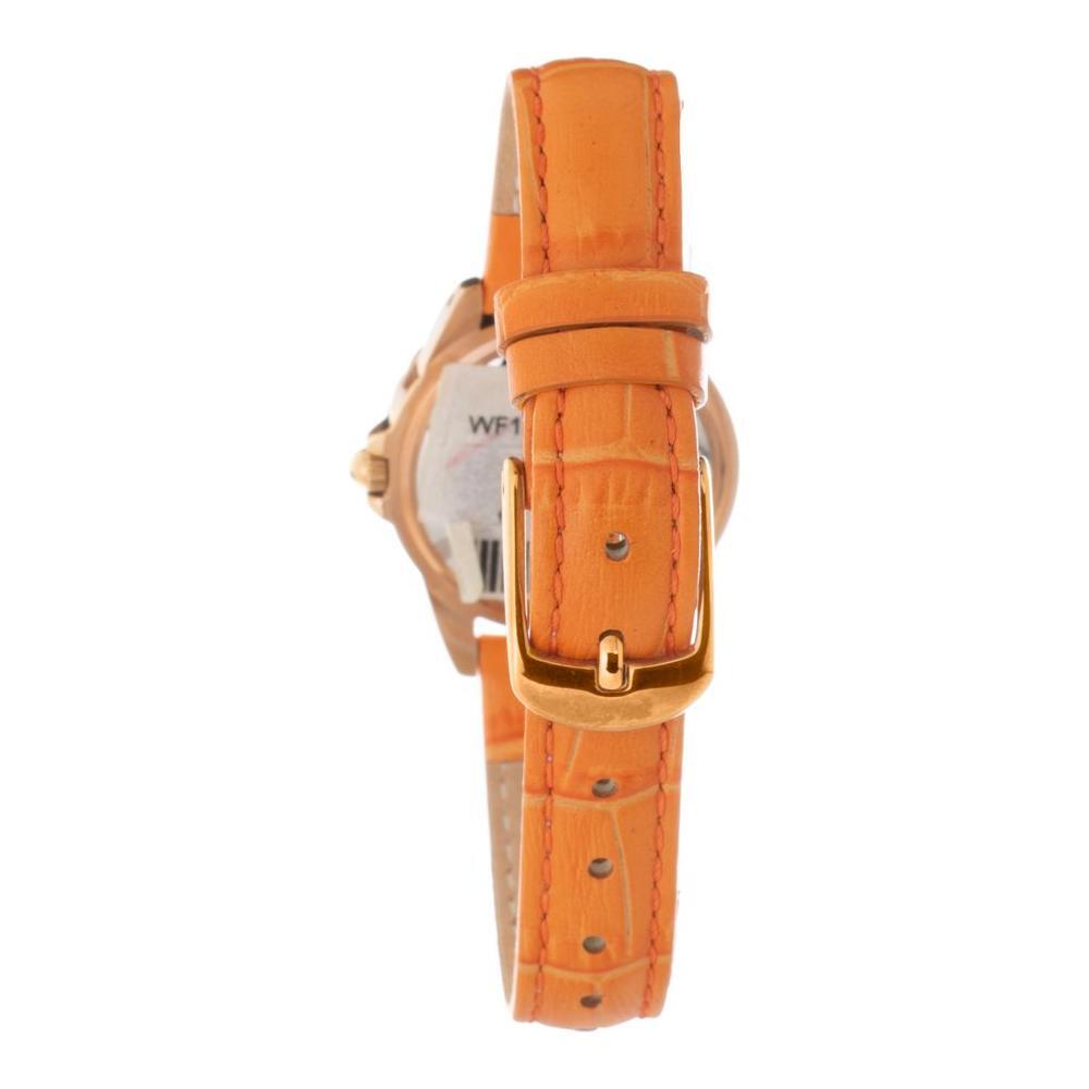 Folli Follie Orange Leather Dress Watch