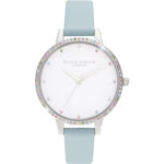 Olivia Burton Blue Artificial Leather Watch OBOB16RB19AC