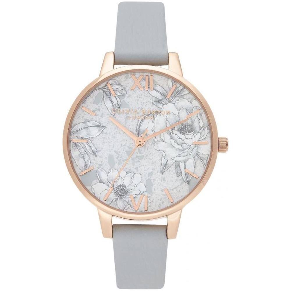 Olivia Burton Gray Artificial Leather Watch
