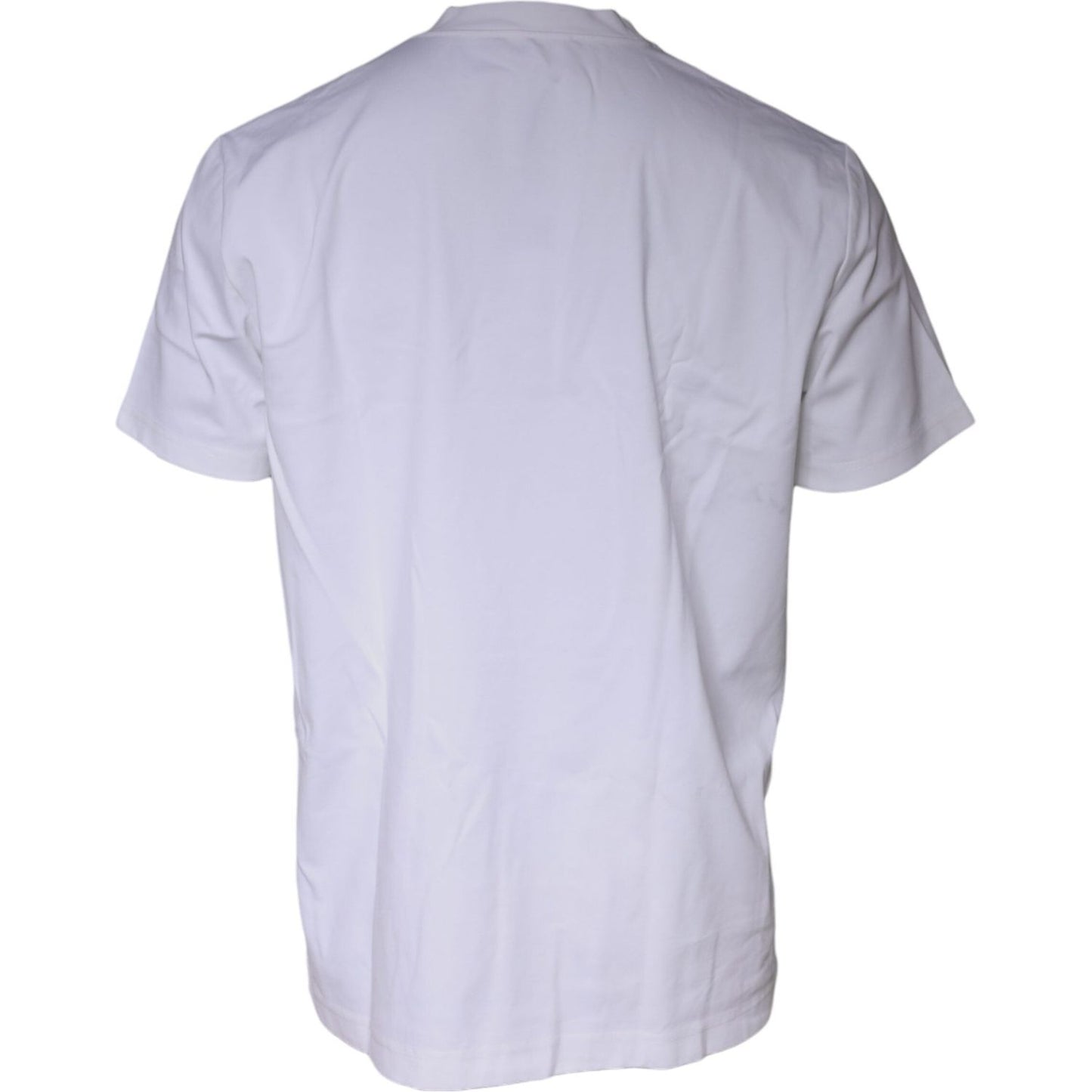 Dolce & Gabbana White Embossed Logo Crew Neck T-shirt Dolce & Gabbana Thistle