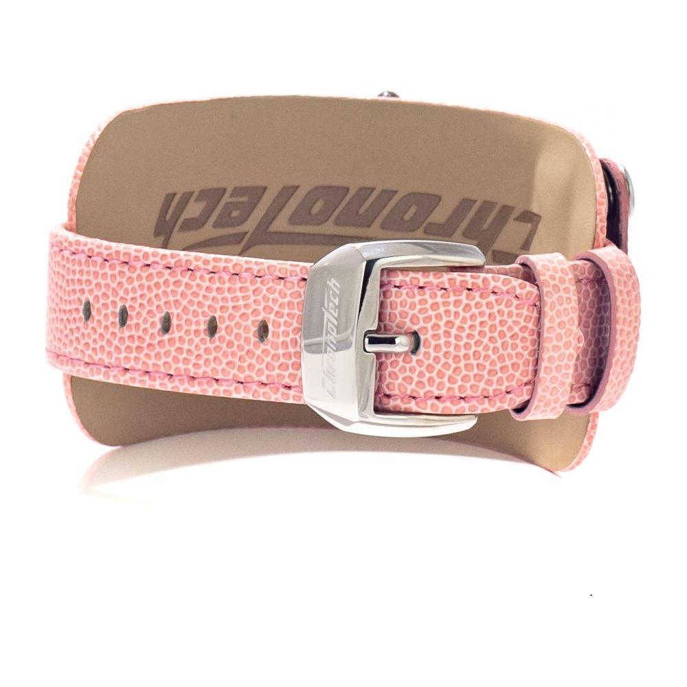 Chronotech Multicolor Leather Dress Watch